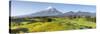 Picturesque Mount Taranaki (Egmont) and Rural Landscape, Taranaki, North Island, New Zealand-Doug Pearson-Stretched Canvas