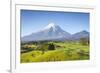 Picturesque Mount Taranaki (Egmont) and Rural Landscape, Taranaki, North Island, New Zealand-Doug Pearson-Framed Photographic Print