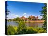 Picturesque Panorama of Malbork Castle in Pomerania Region, Poland-pryzmat-Stretched Canvas