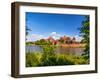 Picturesque Panorama of Malbork Castle in Pomerania Region, Poland-pryzmat-Framed Photographic Print