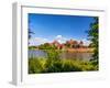 Picturesque Panorama of Malbork Castle in Pomerania Region, Poland-pryzmat-Framed Photographic Print