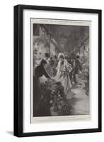 Picturesque Paris, the Flower Market Near the Madeleine-G.S. Amato-Framed Giclee Print