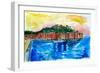 Picturesque Portofino Harbour in Ligure Italy-Markus Bleichner-Framed Art Print