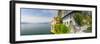 Picturesque Santa Caterina Del Sasso Hermitage, Lake Maggiore, Piedmont, Italy-Doug Pearson-Framed Photographic Print