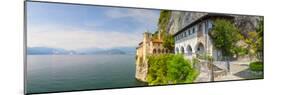 Picturesque Santa Caterina Del Sasso Hermitage, Lake Maggiore, Piedmont, Italy-Doug Pearson-Mounted Photographic Print