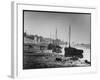 Picturesque Scene Showing Boats Reflected in the Water Next to the Mudflats of the Thames Estuary-null-Framed Art Print