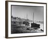 Picturesque Scene Showing Boats Reflected in the Water Next to the Mudflats of the Thames Estuary-null-Framed Art Print