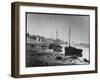 Picturesque Scene Showing Boats Reflected in the Water Next to the Mudflats of the Thames Estuary-null-Framed Art Print