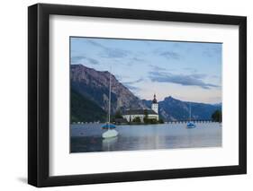 Picturesque Schloss Ort, Lake Traunsee, Gmunden, Salzkammergut, Upper Austria, Austria, Europe-Doug Pearson-Framed Photographic Print