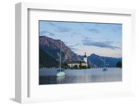 Picturesque Schloss Ort, Lake Traunsee, Gmunden, Salzkammergut, Upper Austria, Austria, Europe-Doug Pearson-Framed Photographic Print