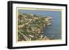 Picturesque Shoreline, La Jolla, California-null-Framed Art Print