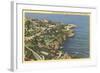 Picturesque Shoreline, La Jolla, California-null-Framed Art Print