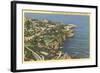 Picturesque Shoreline, La Jolla, California-null-Framed Art Print