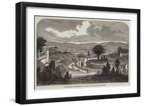 Picturesque Sketches of London, Highgate Cemetery-null-Framed Giclee Print