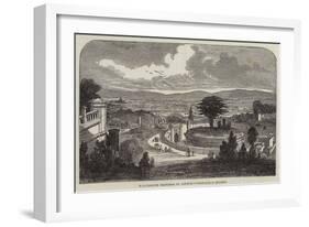 Picturesque Sketches of London, Highgate Cemetery-null-Framed Giclee Print