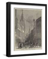 Picturesque Sketches of London, Lombard-Street-John Wykeham Archer-Framed Giclee Print