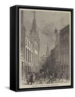 Picturesque Sketches of London, Lombard-Street-John Wykeham Archer-Framed Stretched Canvas