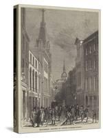 Picturesque Sketches of London, Lombard-Street-John Wykeham Archer-Stretched Canvas
