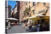 Picturesque Street in Lucca, Tuscany, Italy, Europe-Peter Groenendijk-Stretched Canvas