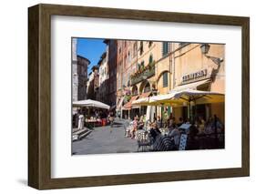 Picturesque Street in Lucca, Tuscany, Italy, Europe-Peter Groenendijk-Framed Photographic Print