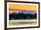 Picturesque sunset view over the Olympic Peninsula mountains, Bremerton, Kitsap Peninsula, Washingt-Stefano Politi Markovina-Framed Photographic Print