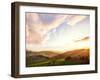 Picturesque Tuscany Landscape at Sunset, Italy-Markus Schieder-Framed Photographic Print