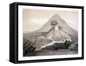 Picturesque View at the Temple of the Cross, Palenque, Plate 20 from "Ancient Monuments of Mexico"-Johann Friedrich Maximilian Von Waldeck-Framed Stretched Canvas