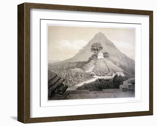 Picturesque View at the Temple of the Cross, Palenque, Plate 20 from "Ancient Monuments of Mexico"-Johann Friedrich Maximilian Von Waldeck-Framed Giclee Print