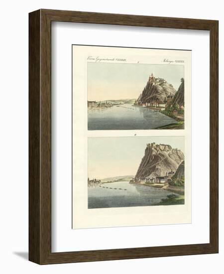 Picturesque Views of the Rhine-null-Framed Giclee Print