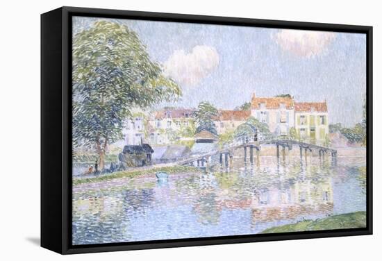 Picturesque Village-Paul Mathieu-Framed Stretched Canvas