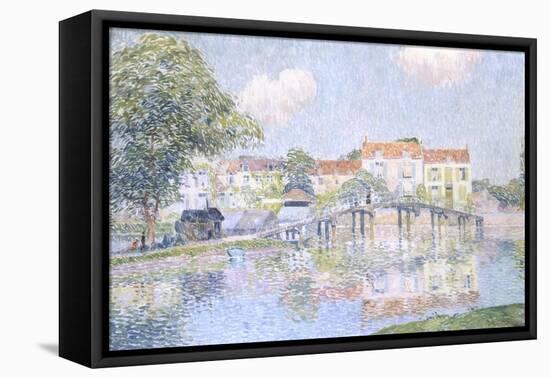 Picturesque Village-Paul Mathieu-Framed Stretched Canvas