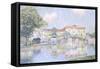 Picturesque Village-Paul Mathieu-Framed Stretched Canvas