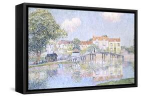 Picturesque Village-Paul Mathieu-Framed Stretched Canvas