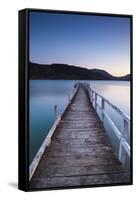 Picturesque Wharf Illuminated-Doug Pearson-Framed Stretched Canvas