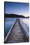 Picturesque Wharf Illuminated-Doug Pearson-Stretched Canvas