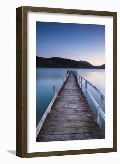 Picturesque Wharf Illuminated-Doug Pearson-Framed Photographic Print