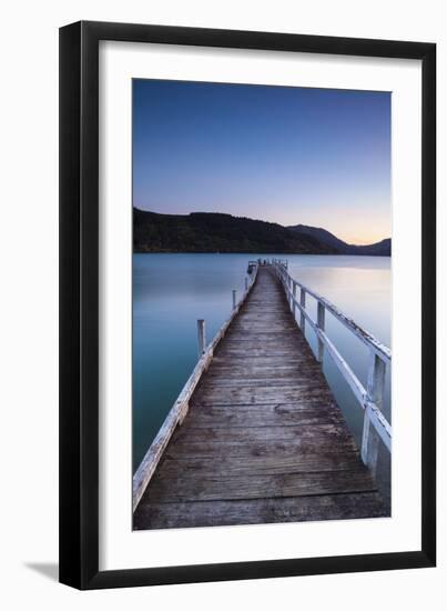 Picturesque Wharf Illuminated-Doug Pearson-Framed Photographic Print