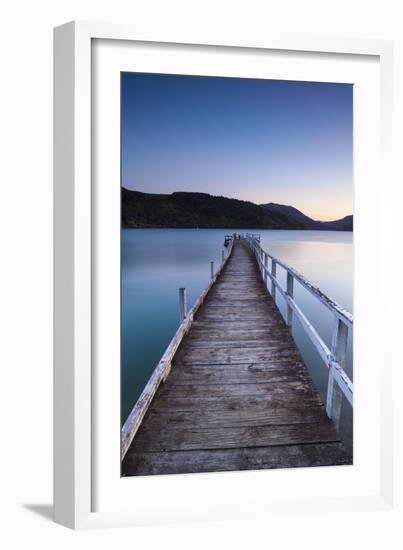 Picturesque Wharf Illuminated-Doug Pearson-Framed Photographic Print