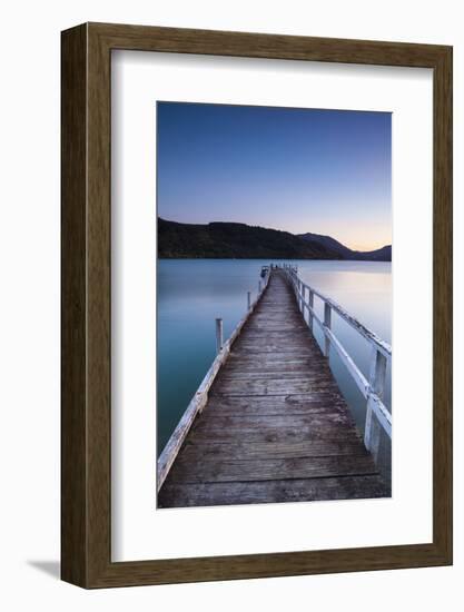 Picturesque Wharf Illuminated-Doug Pearson-Framed Photographic Print