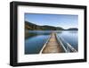 Picturesque Wharf in the Idyllic Kenepuru Sound, Marlborough Sounds, South Island, New Zealand-Doug Pearson-Framed Photographic Print