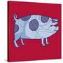 Piddle Valley Pig, 2005-Sarah Hough-Stretched Canvas