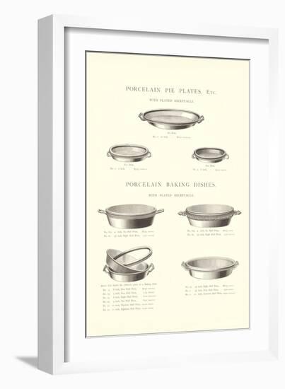 Pie Plates and Baking Dishes-null-Framed Art Print