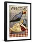 Pie with Crows-Margaret Wilson-Framed Premium Giclee Print