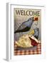 Pie with Crows-Margaret Wilson-Framed Premium Giclee Print
