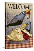 Pie with Crows-Margaret Wilson-Stretched Canvas