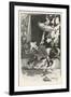 Piebald (Black and White) Circus Horse Carrying an Equestrienne-G. Smetham-jones-Framed Premium Giclee Print