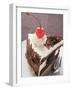 Piece of Black Forest Gateau with Cherry-null-Framed Photographic Print