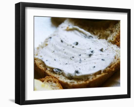 Piece of Bread with Truffles Butter, Truffiere De La Bergerie (Truffiere) Truffles Farm-Per Karlsson-Framed Photographic Print