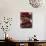 Piece of Chocolate Cake with Chocolate Curls, Red Roses-null-Mounted Photographic Print displayed on a wall