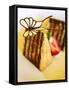 Piece of Japanese Chocolate Cake with Butterfly-Steven Morris-Framed Stretched Canvas